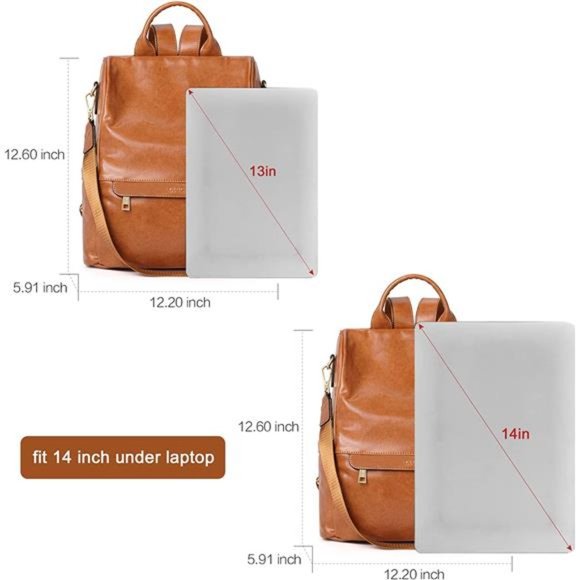 Womens Backpack Purse Fashion Large Shoulder Designer Bag For Women Travel - Picture 2 of 6